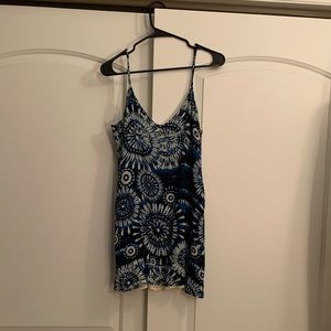 Tie dye blue dress